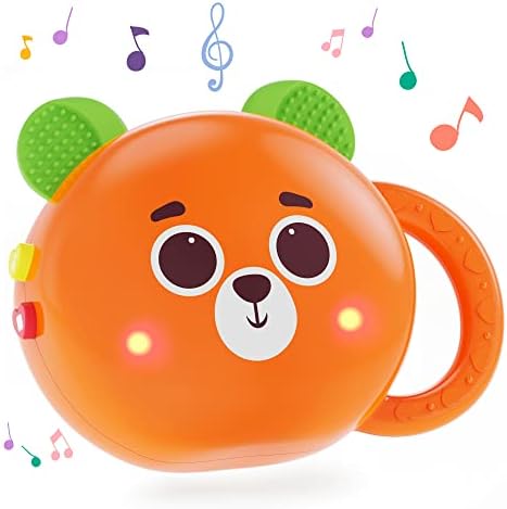 Musical Baby Toys, New Born, Toddlers Toy Interactive Development Educational Kids Best Music Station Gift for 3 Months and up (5 Animal, Farm Theme Songs Ver.)