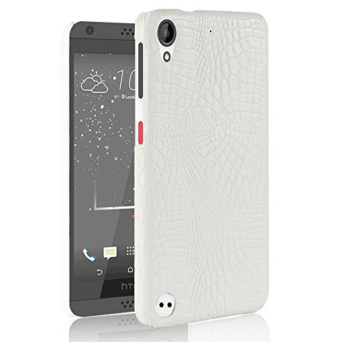 Generic Compatible with HTC Desire 530 / Desire 630 Phone Cover,2 in 1 (PC+Leather) Protective Phone Case White