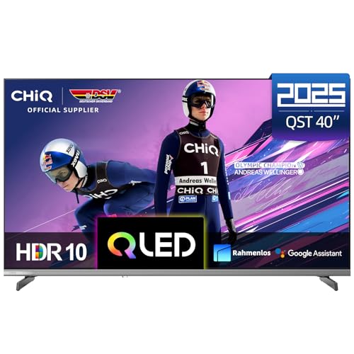 CHIQ L40QST 40 Zoll(101cm, FHD Smart Fernseher QLED Pro Google TV - 90{fd06c8010feb0db3419d6bed9370a72f4ddec3eb72eb1c6de805c28c83059dc2} DCI-P3, HDR10, Dolby Audio, Sprachsteuerung, Rahmenloses Metall-Design 2025 CHIQ L40QST 40 Zoll(101cm, FHD Smart Fernseher QLED Pro Google TV - 90{fd06c8010feb0db3419d6bed9370a72f4ddec3eb72eb1c6de805c28c83059dc2} DCI-P3, HDR10, Dolby Audio, Sprachsteuerung, Rahmenloses Metall-Design 2025