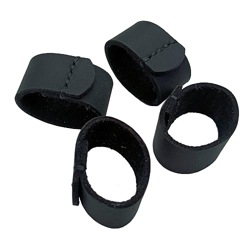 4 Packs Handmade Sewn leather Belt Loops keeper elastic belt keepers for men and women