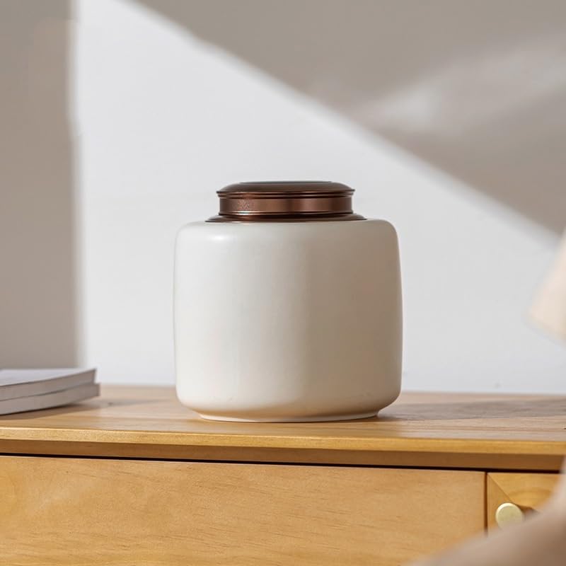 XYNSNDB Pojemnik na herbatę Puszki na herbatę Ceramiczne zamknięte puszki Duże puszki na herbatę Puszki do przechowywania Do użytku domowego Kawa i herbata Puszki na żywność Puszka na herbatę (A)