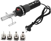 DEWIN Heißluftgebläse, Heißluftschweißgerät 220V 450W LCD Einstellbare Elektronische Wärme Heißluftpistole Entlöten Lötstation IC SMD BGA