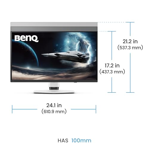Image of BenQ MOBIUZ EX271QZ 27 inch 2K QHD 3rd Gen QD-OLED 500Hz Gaming Monitor| 0.03ms GtG|HDMI 2.1, DP 1.4|USB-C|99% DCI-P3|AMD FreeSync Premium Pro|Game Art Mode|Height,Swivel, Tilt Adjustable(White)