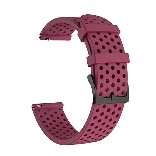Bracelet silicone 20mm pour montre connectée Garmin Forerunner 245M Vivomove HR
