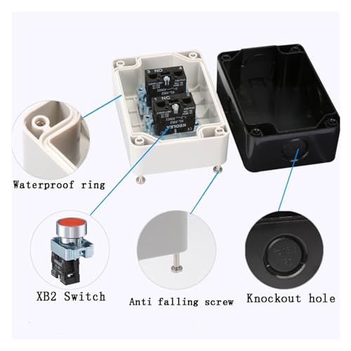 Interrupteur XB2 en métal noble pour boîtier de commande à 5 positions
