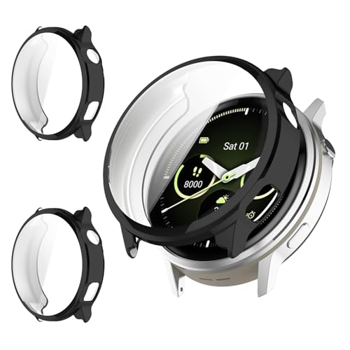 Protector de pantalla para Garmin Venu 4 antiarañazos con dos fundas de TPU suave Rc-Z