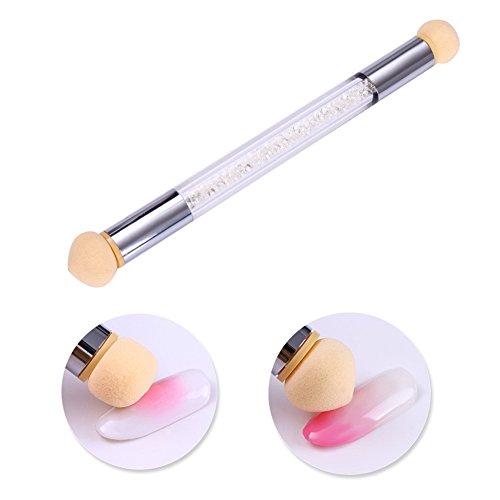 WOKOTO 3-teiliges Nagelschwämme mit Farbverlauf, Pinselstift-Set mit Doppelkopf-Nagelschwammstift, Nagelverlaufs-Pinsel… – Bild 5