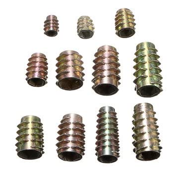 3NH® 10Pcs Drive Screw In Threaded Insert Type E Bushings For Wood-image-30