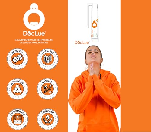 DocLue® gegen den Frosch im Hals | patentierte Wirkstoffformel mit Tiefenwirkung | Atemfrische | Heiserkeit | räusperfrei | Mundspray | Rachenspray | 150 Anwendungen, räusperfrei – Bild 5