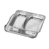 Füllinhalt: 830 ml 300 Menüschalen + Deckel, Alu 2-geteilt 830 ml 22,7 cm x 17,7 cm x 3 cm