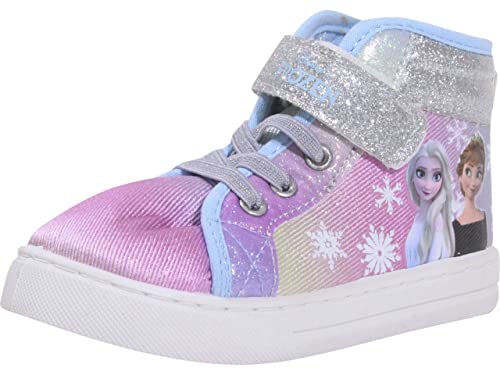 Girl's Frozen High-Top Sneaker (Toddler/Little Kid) Purple/Blue 11 Little Kid M