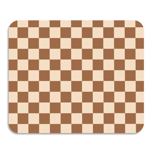 Amooorous Tapis de Séchage à Carreaux Américains Orange et Blanc, Absorbant en Terre de Diatomée, Antidérapant, Multifonctionnel, en Polyester + Couche de Terre de Diatomée + Caoutchouc, 50 x 39,9 cm