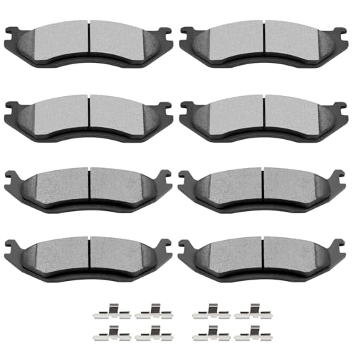 Image of SCITOO D966 D967 Front Ceramic Rear Semi-Metal Brake Pads Kits Replacement For Dodge For Durango 2003-2006,For Dodge Ram 1500 2002-2005