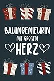 Bauingenieurin Mit Großem Herz: Bauingenieurin Wochenplaner für 53 Wochen (1 Jahr) Zum Ausfüllen | Buchkalender Geschenk für Bauingenieurin oder Kollegen | Tolles Geschenke für Bauingenieurin
