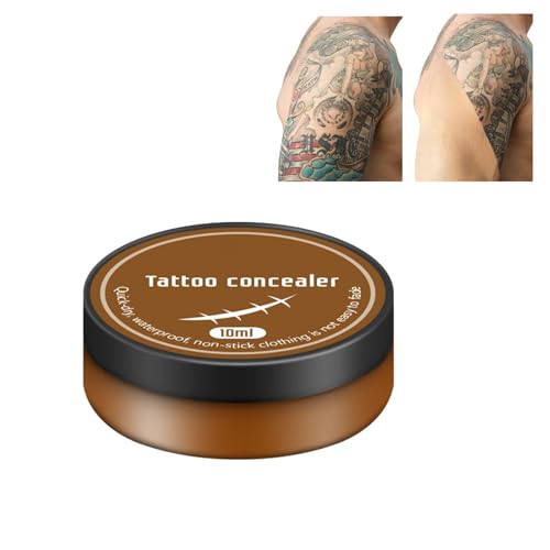 Corrector de Tatuaje, Crema Correctora para Tatuajes, Cicatriz Corrector, Maquillaje para Cubrir Tatuajes, para el Cuerpo, Corrector Impermeable de Tatuaje para Marcas, whiteningcream-9