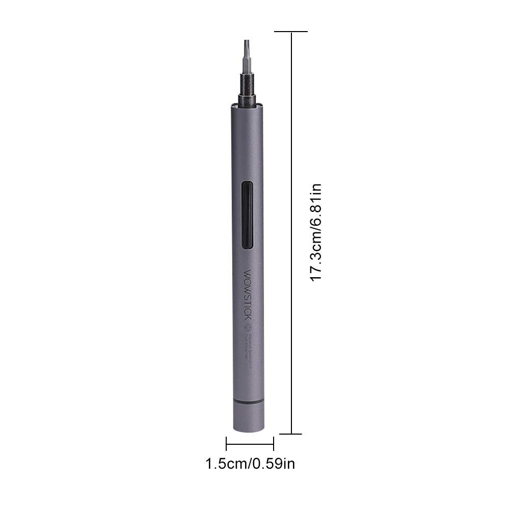Juego de destornilladores eléctricos Wowstick 1 F con LED recargable con 56 puntas de destornillador de 4 mm para teléfono móvil, ordenador kit de herramientas de reparación