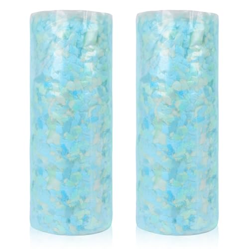 Jufone Relleno de espuma viscoelástica de 10 libras para relleno de puf, color azul, espuma suave para sofá, cama de mascotas, silla de puf, juguetes de peluche