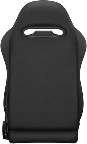 Miniatura 50 de 2 asientos universales ajustables de carreras con deslizadores dobles, asientos de cubo reclinables, 1 par de asientos deportivos para vehículos