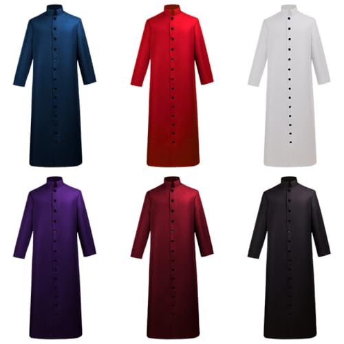 Clergy Cassock Church Minister robe vestment for Pastor Vestments Robe Halloween Party3