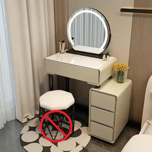 ���ϑ� �h���b�T�[ �R���p�N�g ���C�N�f�X�N ���� dressing table �����K���X�V�� ��?�� �I�V���� ���[�t�� LED�~���[���C�g�t�����邳�����\��3�̏Ɩ����[�h �h���b�T�[�e�[�u�� �P�n ������� ����50cm�`80cm (���t���i�X�c