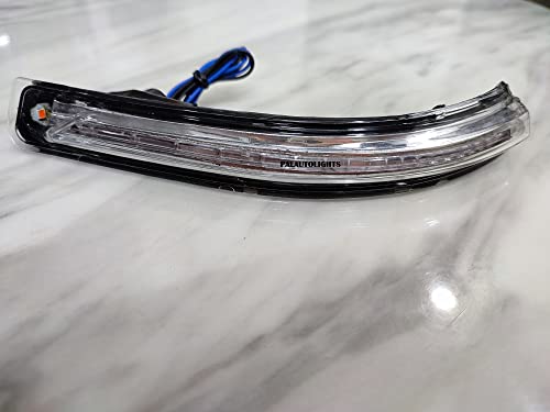Image of PALAUTOLIGHTS Side Mirror LED Turn Signal Indicator Light compatible with Hyundia I20 Elite indicator-Left Side, Transparent