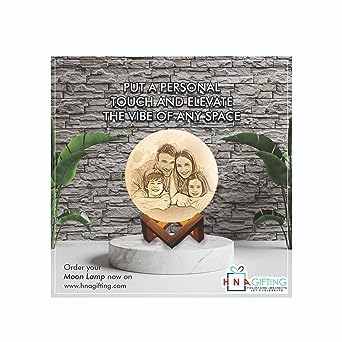 HNA GIFTING Luxury Customized 12cm Moon Lamp – 3 Color Personalized Moon Lamp for Birthdays, Anniversaries, Weddings, Couples, Parents, Kids, Sisters, Boyfriend & More – Rechargeable Lamp (B0BGHVF6S8) Amazon Price History, Amazon Price Tracker