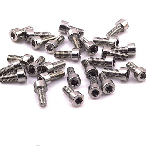 AKOAK 10 Pcs/Pack Bike Water Bottle Cage Bolts M5 Hex Socket Tapping Screw for Bottle Holder Bracket Rack Cycling