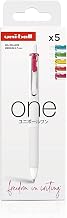 uni-ball Rollerball Gel Ink One 0.7 mm Case 5 Neon Colours