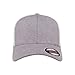 Flexfit Men's Melange Stretch Mesh Cap, Heather Grey/White, One Size