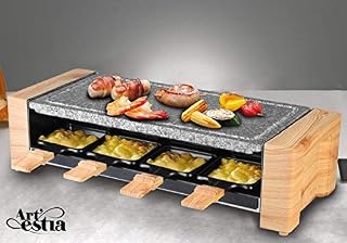 Artestia Electric Raclette Grill with High Density Granite Grill Stone,1450W High Power ETL
