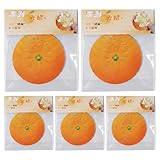 Genérico Fruit Sticky Notes - 5 Pieces Orange Shaped Pad, 8cm Sticky Notes, Cute Memo Pads for Office, School, Classroom Desk College Work Home Note Study, Reminders Use Pad
