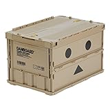 【Amazon.co.jp限定】 トラスコ中山(TRUSCO) (トラスコ) ダンボー 薄型折りたたみコンテナ 50L ロックフタ付 TR-C50B-A-DNB 収納ケース 収納ボックス