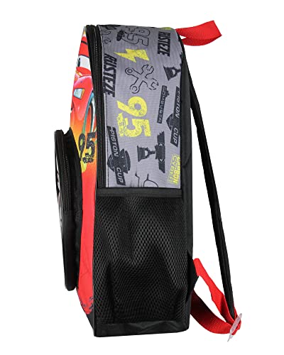 Disney Cars Lightning McQueen Backpack 3D Tire Pocket Travel School Backpack3