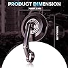 OTOROYS Premium Motorcycle Bar End Mirror, Round Convex Black for Hunter 350 | Meteor 350, Metal Handle and ABS Plastic Glasas Frame Set of 2