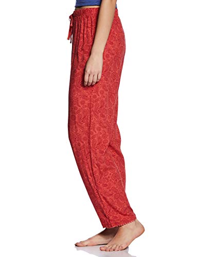 Image of Van Heusen Women's Printed Lounge Pants | Drawstrings & Side Pockets | Ultra Soft Fabric | Relaxed Fit | At home pyjamas | Everyday Comfort | Printed | Style 55306 | Available in Pack of 1 & 2