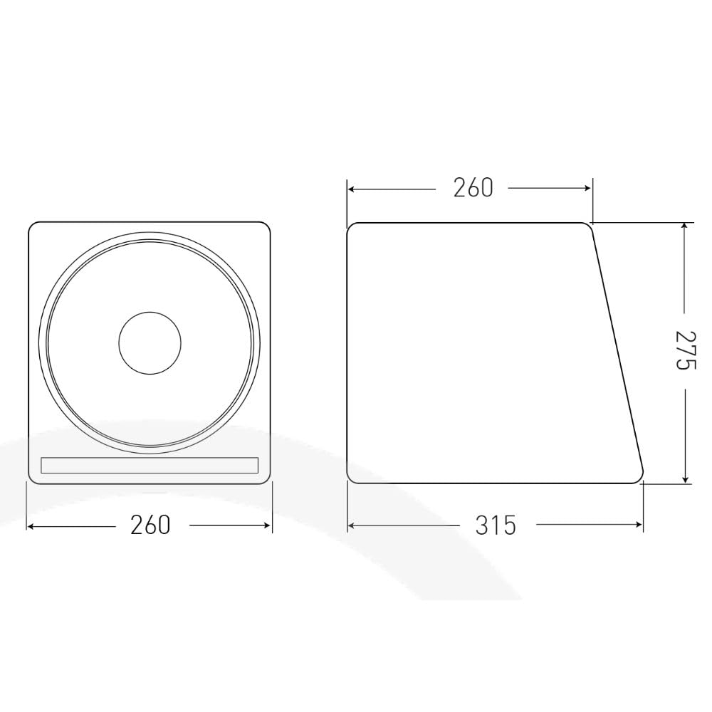 M-SW200A Subwoofer attivo da 8 pollici 20cm in Cassa Reflex con amplificatore integrato da 200 W RMS 500 W Picco