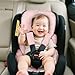 Infant Car Seat Insert for Newborn Girls Boys, Summer Mesh Baby Carseat Head Inserts with Strap Pads, Soft Reversible Baby Car Seat Insert Cushion Pad for Stroller, Bouncer, Swing, High Chair, Pink