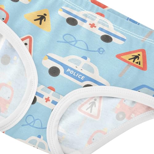 GuoChe Cotton Briefs Soft Panties Organic Cotton Toddler Underwear for Baby Girls in Sizes 2T-8Y4