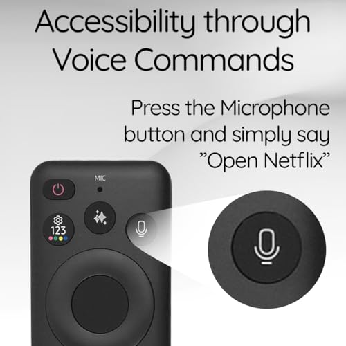 Image of Original Solar Voice Remote Control Replacement with YouTube Netflix Shortcut for Samsung Smart TVs, Compatible with Neo QLED 8K, QLED (BN59-01480A)