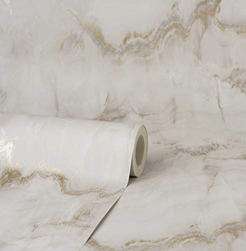 CROWN M1585 Aura Marble Gold Wallpaper