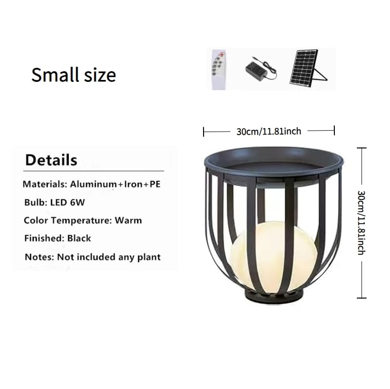 NICELAMPHK Solar LED Floor Light, 11.8