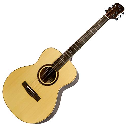 Journey Insturments Sitka Spruce Travel Guitar – RT412 Traveling Acoustic-Electric Guitar – Fixed-Neck Road Trip Acoustic Electric Guitar – Heavy Duty Gig Bag
