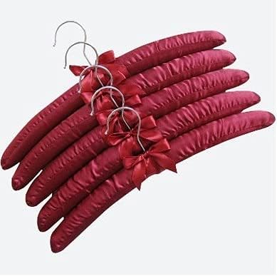 15pcs Cream Milk White Satin Padded Coat Clothes Hook Hangers (15,38cm)