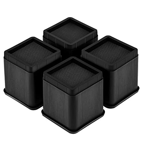 Uping Lot de 4 rehausseurs de meubles réglables de qualité supérieure - Hauteur de lit, de table, de chaise, de canapé (les augmentations de hauteur sont...