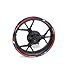pour Y-amaha Supertenere XT1200ZE FZ6 FAZER FZ6R FZ6-N FZ6-S FZ8 Moto Roue Autocollant Bande Réfléchissante Jante Décalcomanie (Couleur : 6)