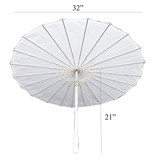 Bestage 33" Handmade Oiled Parasol Bamboo Silk Umbrella Chinese Japanese Art Classical Dance Umbrella For Wedding Parties Photography Costumes Cosplay Decoration And Other Events #TOP1
