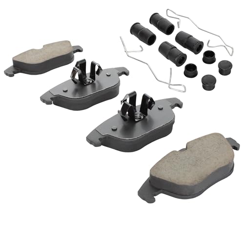 Image of QUALITY-BUILT Rear Ceramic Brake Pads, Premium 1001-1341AC, Compatible with 2010-2015 Mercedes-Benz (GLK250,GLK300,GLK350)