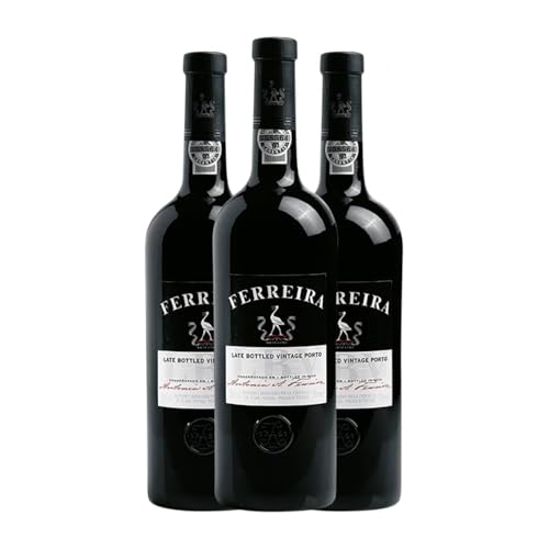 Sogrape Ferreira Late Bottled Vintage Porto 75 cl Vino generoso (Caja de 3 Botellas de 75 cl)