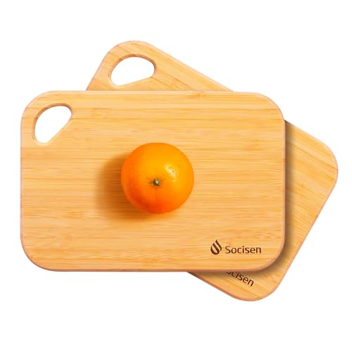 2 Packs Mini Bamboo Cutting Board Set Chopping Board for Kitchen YP01