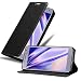 Produktbild Cadorabo Hülle kompatibel mit Samsung Galaxy J4 2018 aus Premium Kunst Leder Flip Klappbare Stoßfeste Magnetische [Standfunktion] [Kartenfächern] Cover Hülle für Galaxy J4 2018 Tasche in Schwarz